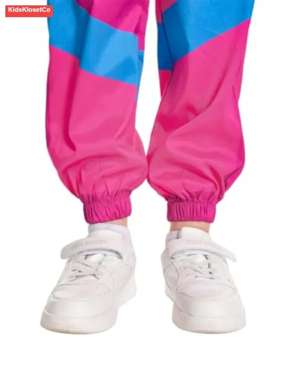 Kids Boys 80s Retro Tracksuit Costume Set with Headband Long Sleeve
